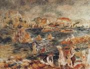 Pierre Renoir The Beach at Guernsey oil